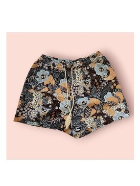 Joie‎ | EUC Black Floral Linen Blend Shorts Size 8